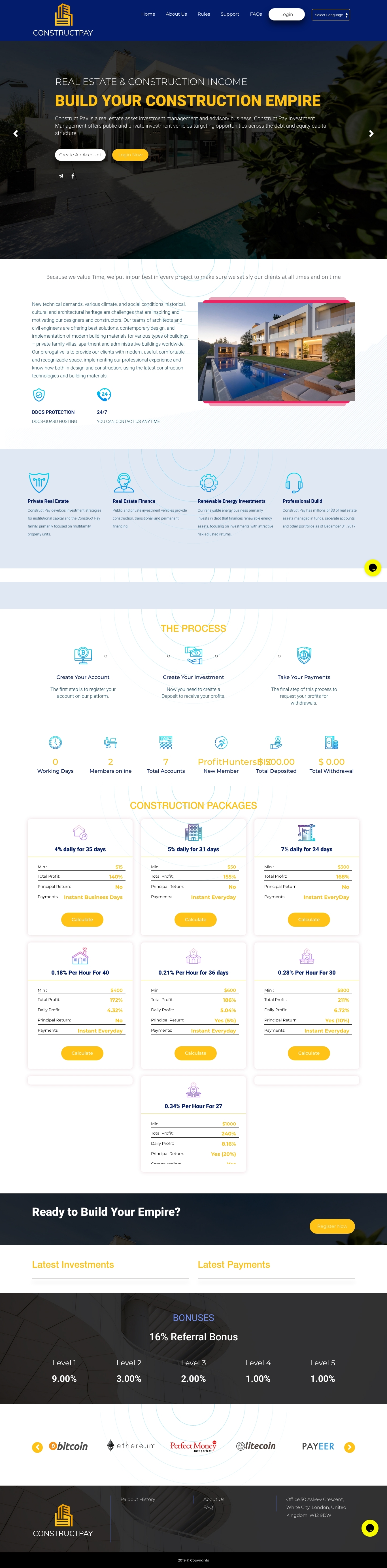 HYIP doubler Constructpay