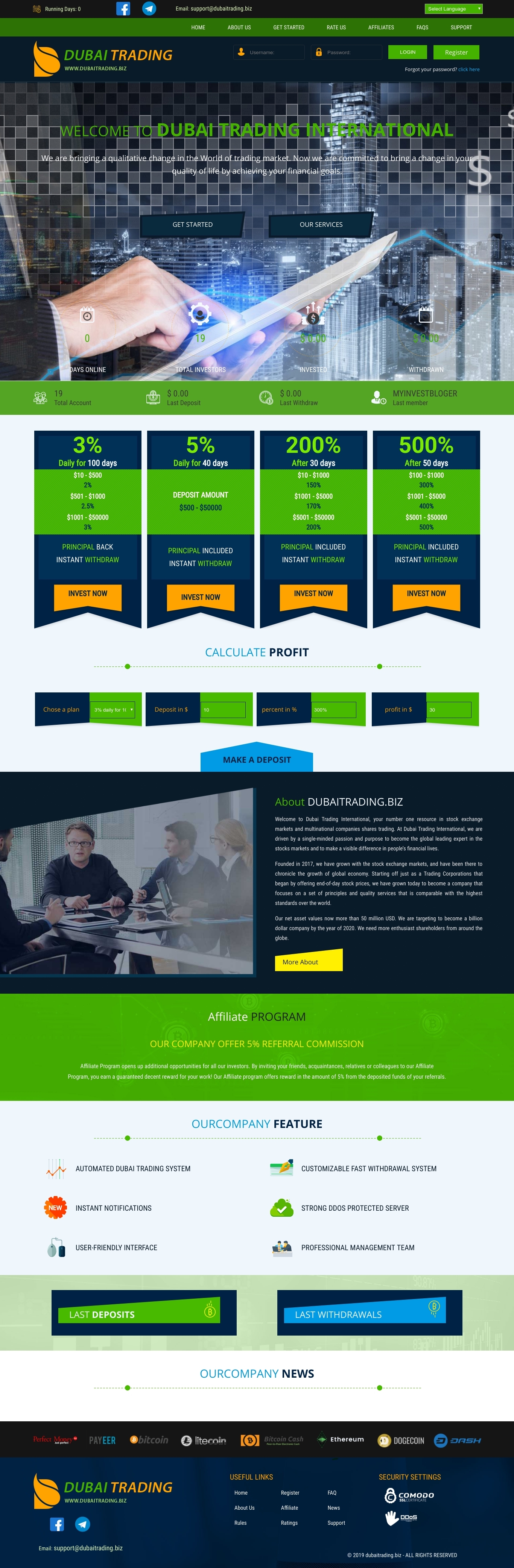 Invest project Dubaitrading