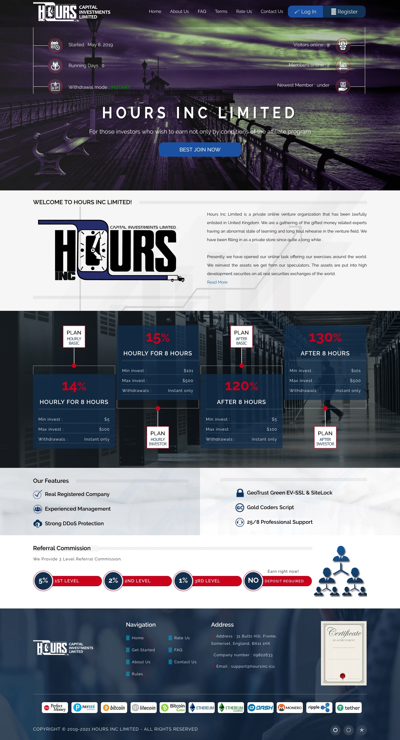 Investment project Hoursinc