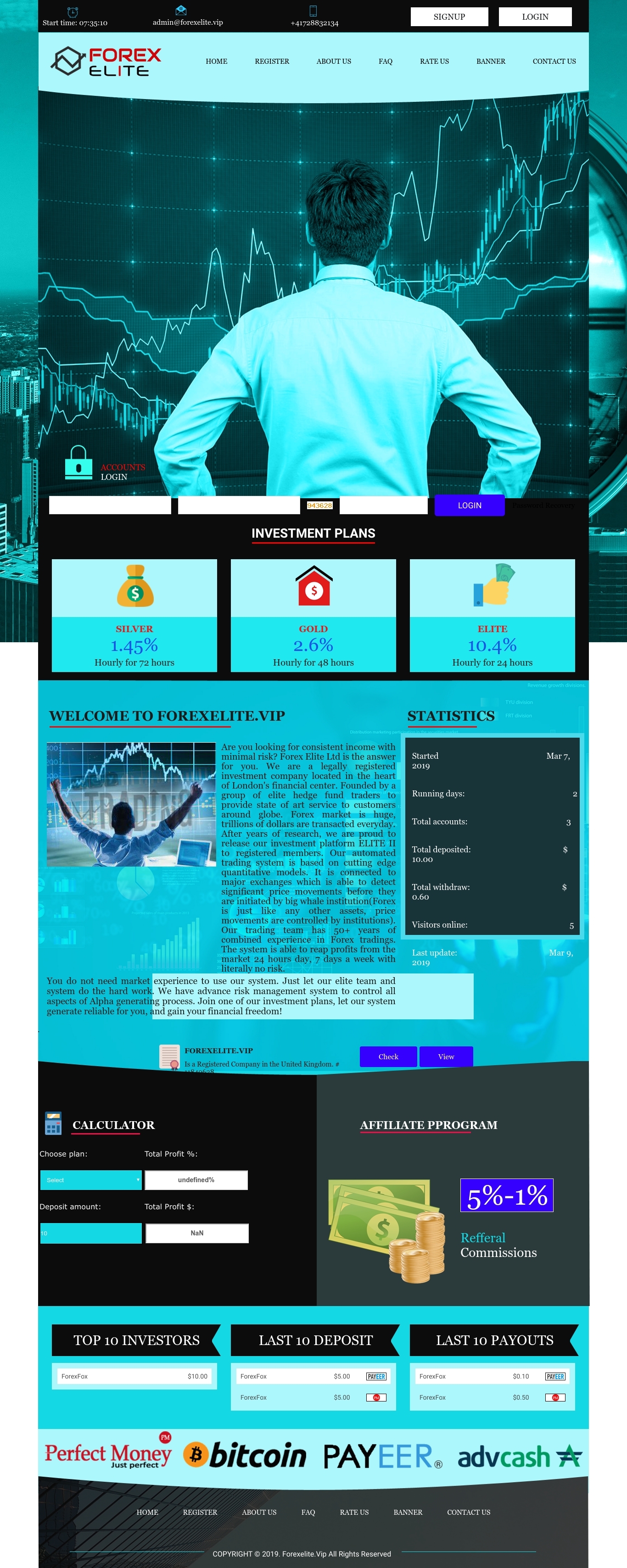 Investment project Forex Elite Ltd