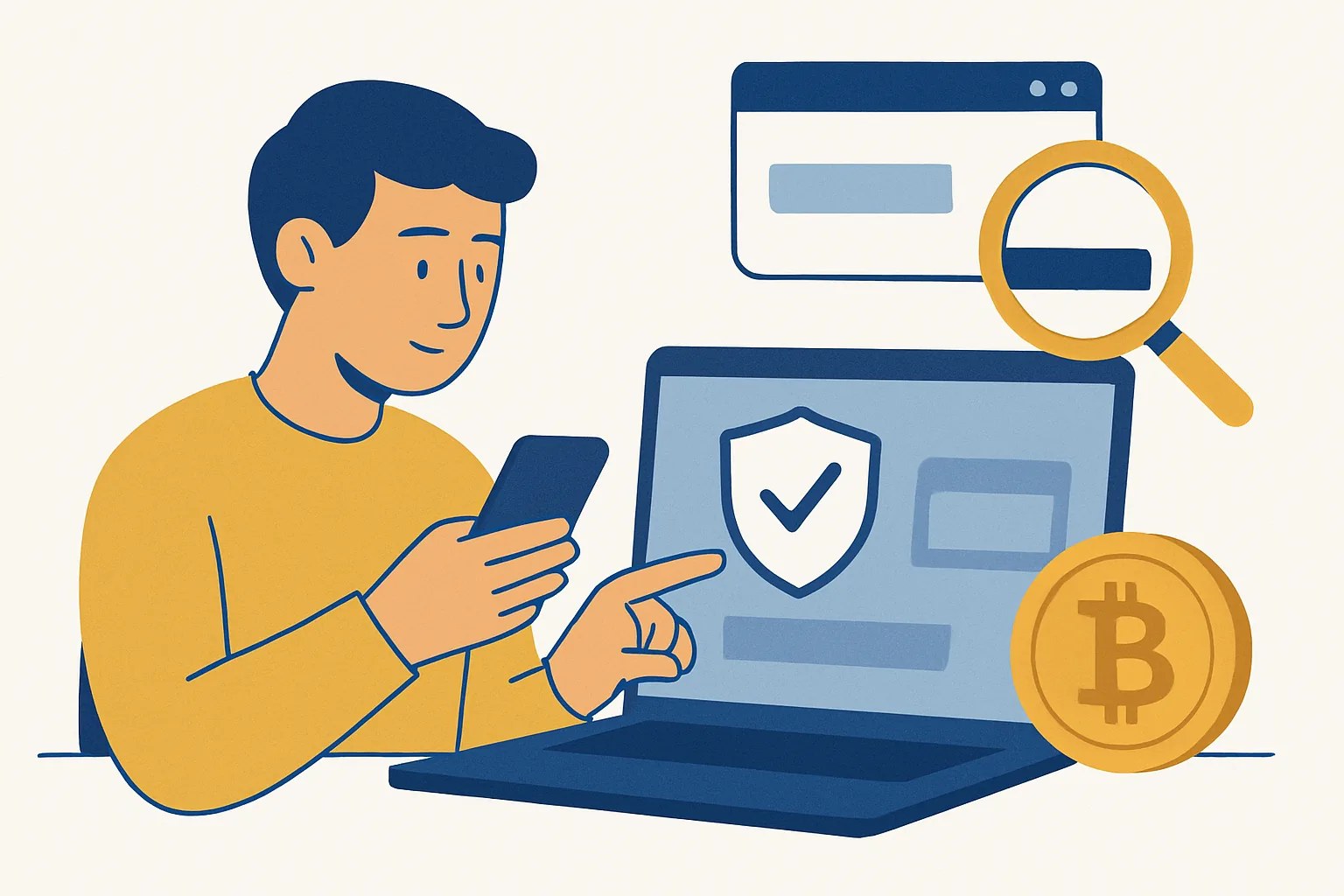 Como verificar com segurança um endereço de depósito de uma corretora de criptomoedas