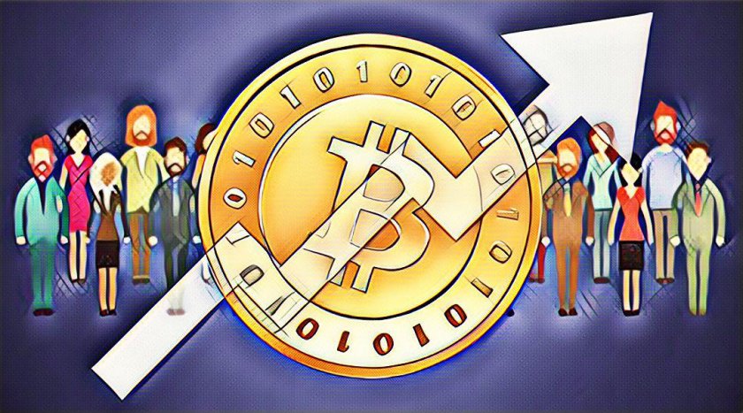 Growth in the number of cryptocurrency users in 2018
